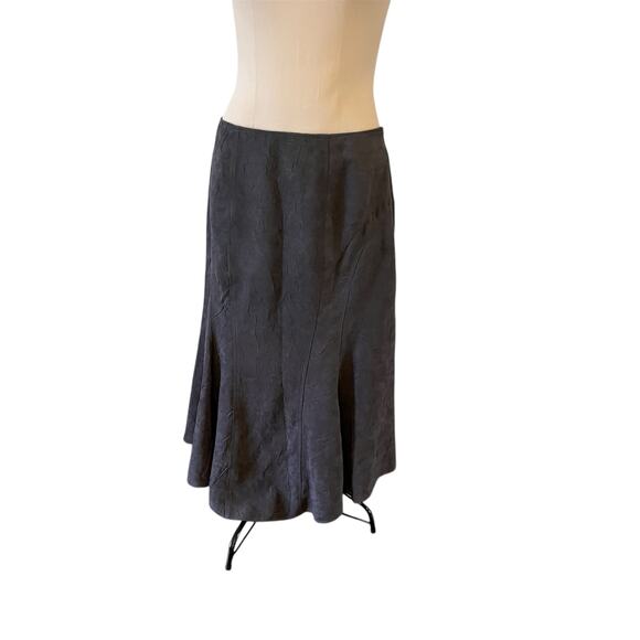 Y2K 2000s Witchy Grey Textured Maxi Skirt Wmns 12 Whimsygoth Romantic Grunge - Picture 1 of 7